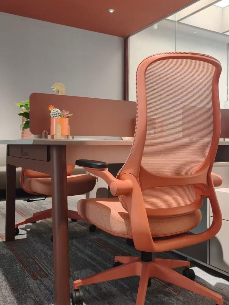 LN18 office chair with flipping armrest